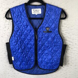 TechNiche HyperKewl Plus Vest Mens Small Blue Quilted Cooling Safety No Insert